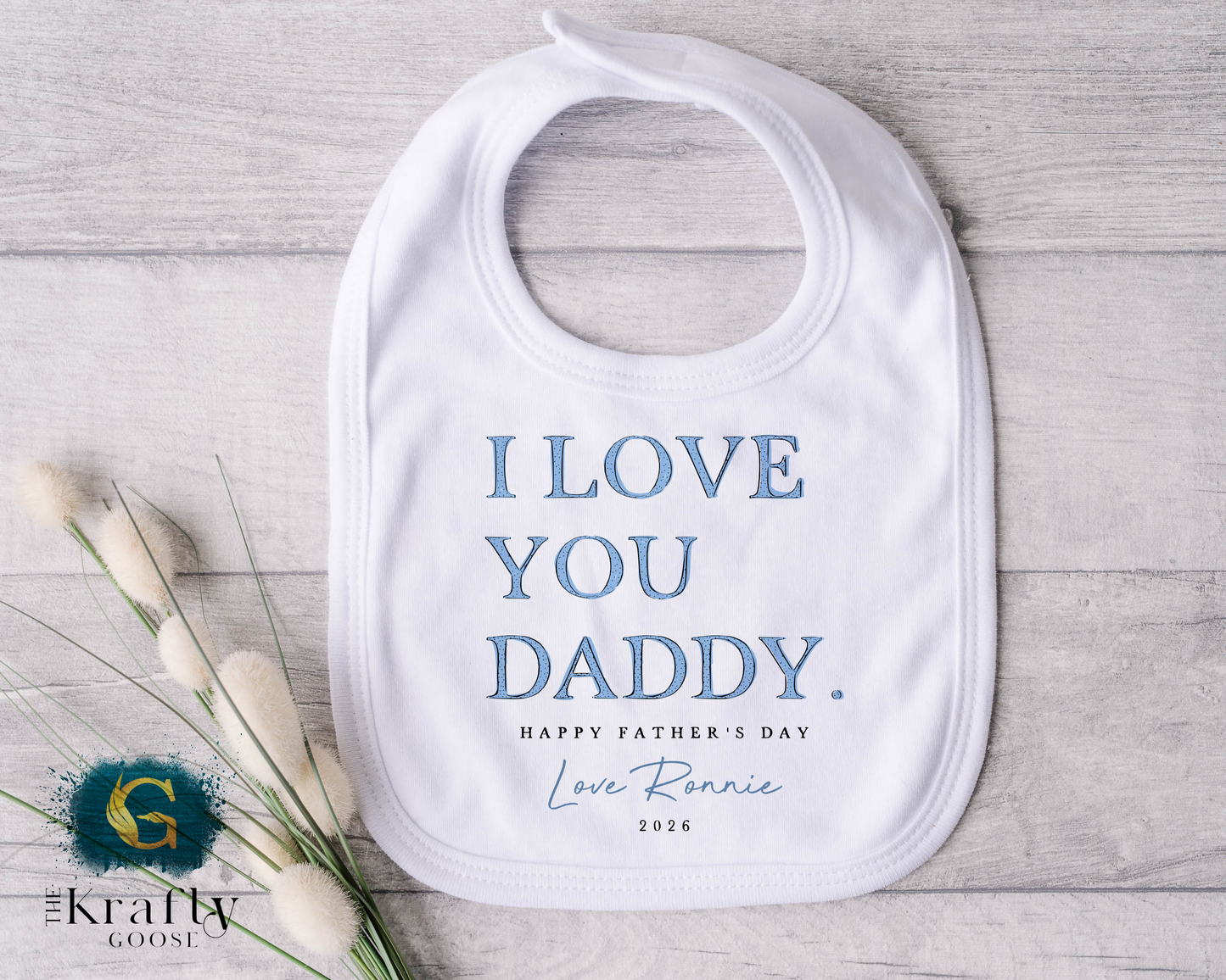 I Love You Daddy - Blue Happy Father's Day - T-Shirt - Vest - Sleepsuit Romper - Sweater