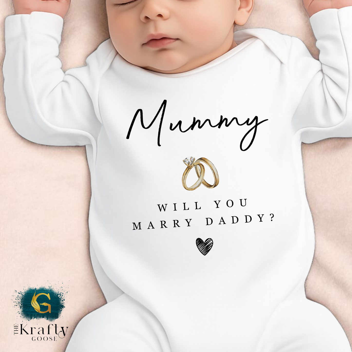Mummy Will You Marry Daddy - T-Shirt - Vest - Sleepsuit Romper