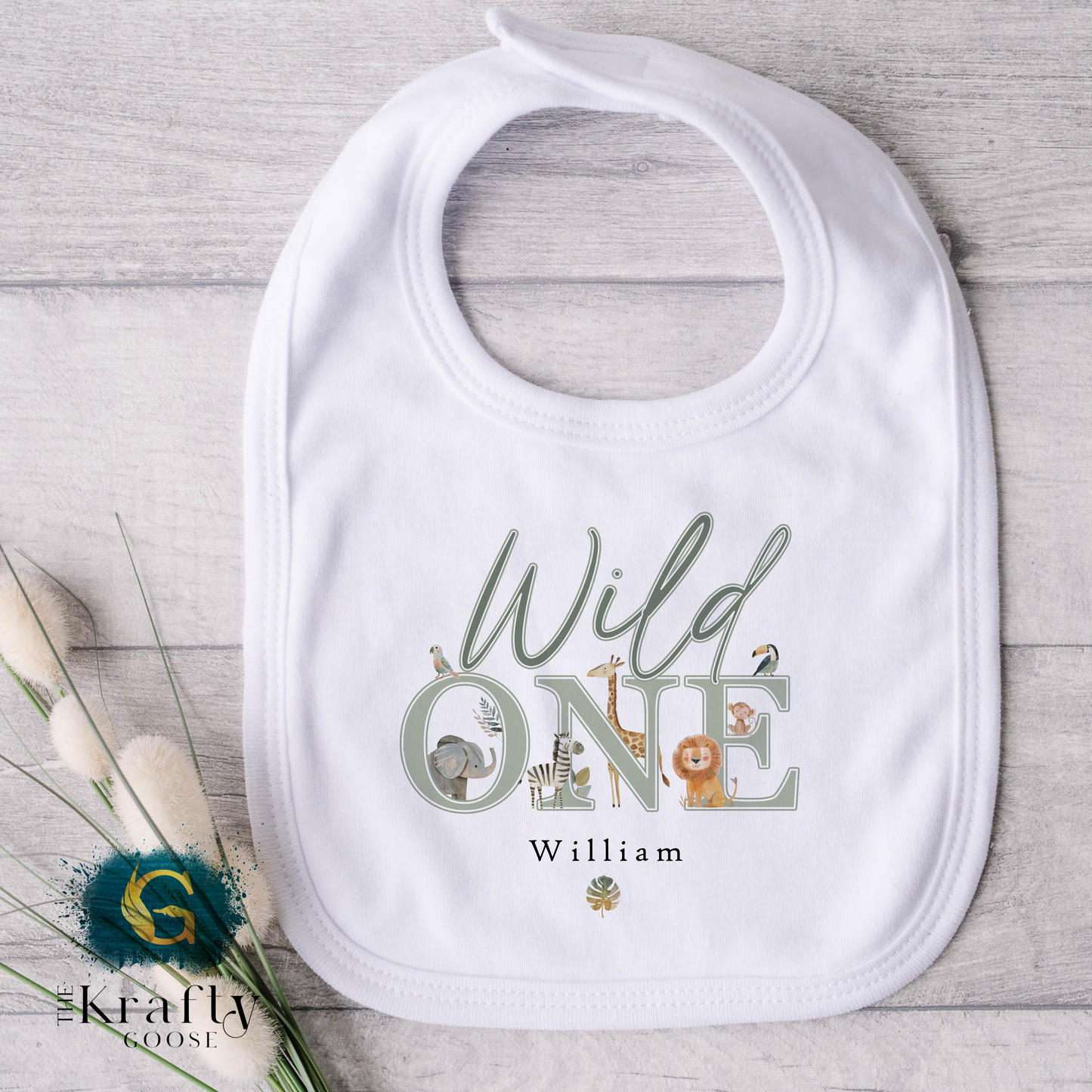 1st Birthday Bunny - "Wild One" Jungle Safari Animals