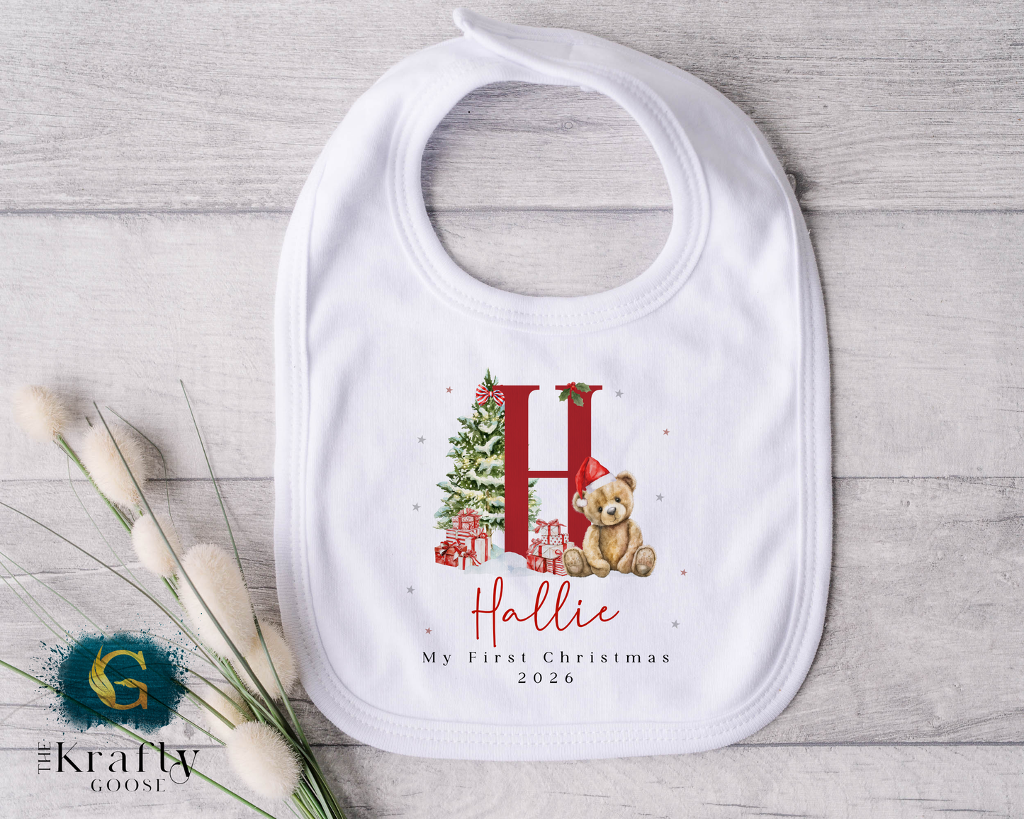 Cute Teddy Bear Alphabet - First Christmas