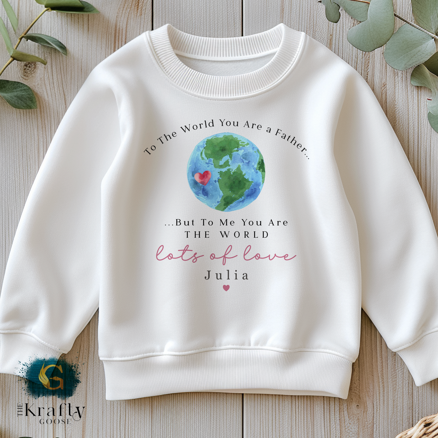 To The World You are a Father Design - T-Shirt - Vest - Sleepsuit Romper - Sweater