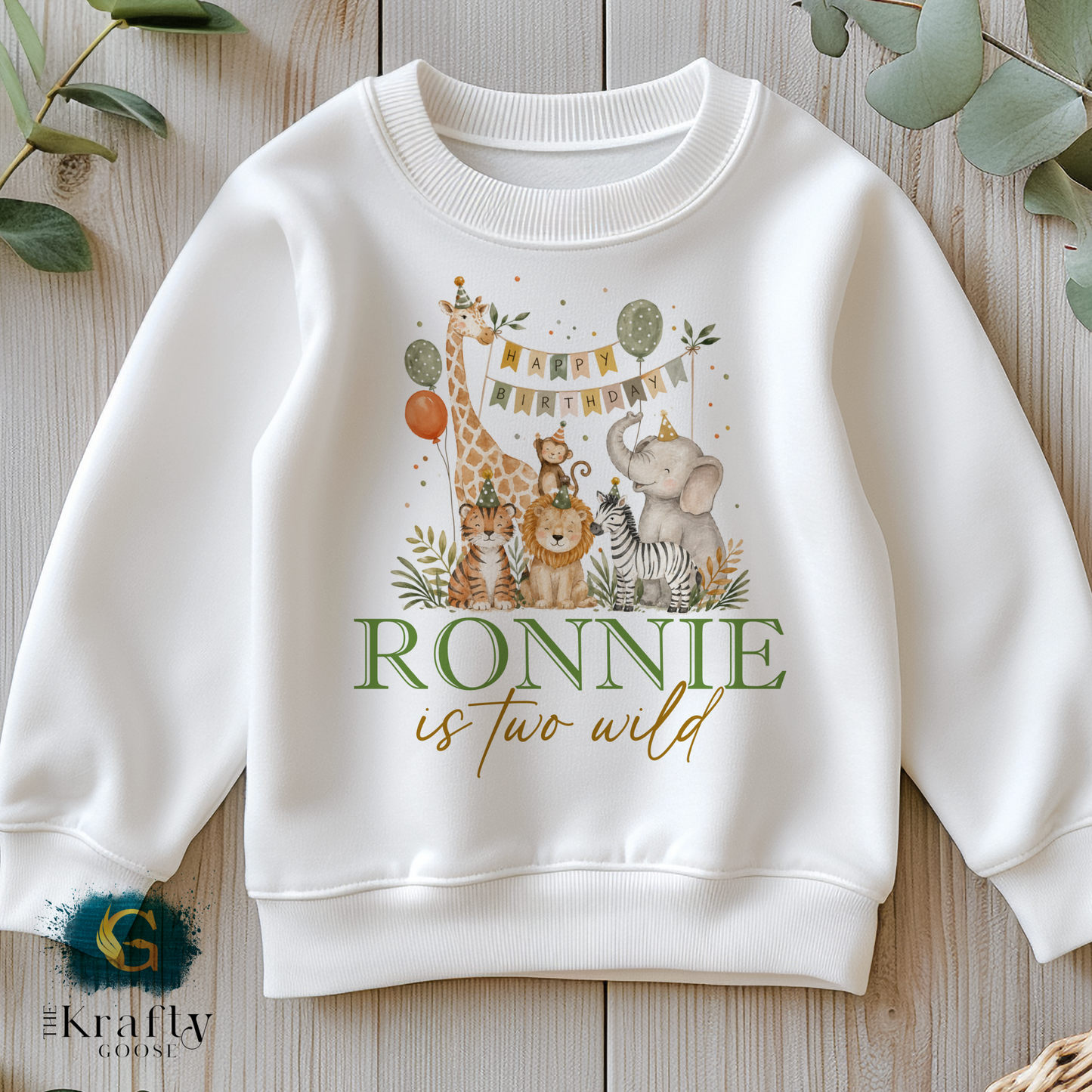 Jungle Safari Birthday T-Shirt or Sweatshirt - Any Age