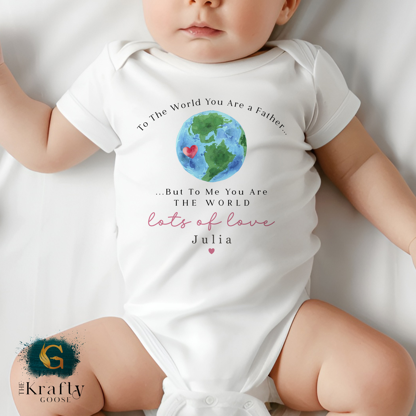 To The World You are a Father Design - T-Shirt - Vest - Sleepsuit Romper - Sweater