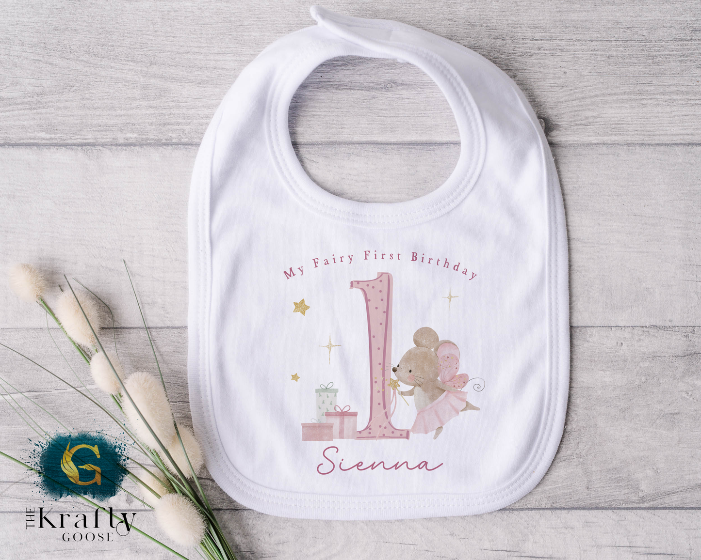 Fairy First Birthday - Vest, Romper, Bib, T-Shirt or Sweatshirt
