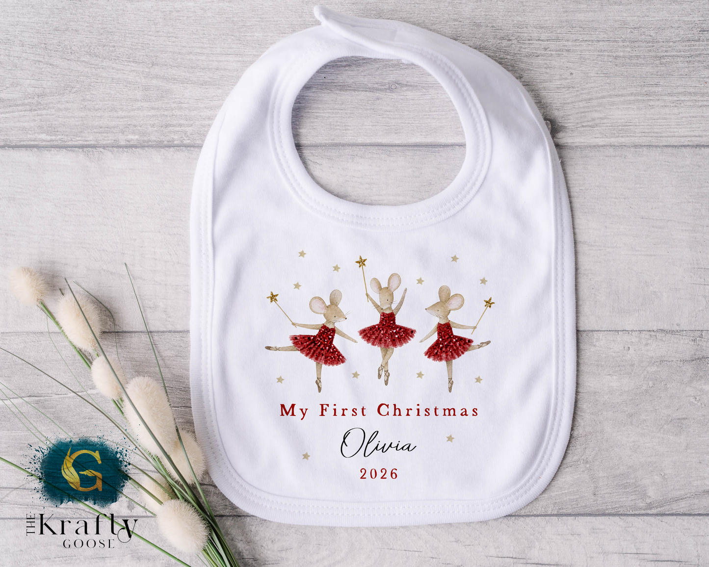 My First Christmas - Cute Ballerina Mouse Design
