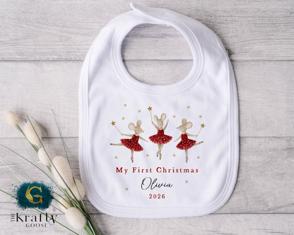 My First Christmas - Cute Ballerina Mouse Design