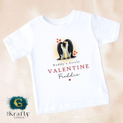 Our Little Valentine - Penguin - Sleepsuit Romper - Vest - T-Shirt - Sweater