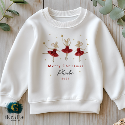 My First Christmas - Cute Ballerina Mouse Design