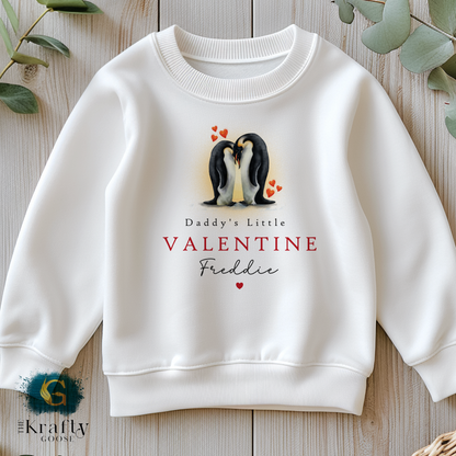 Our Little Valentine - Penguin - Sleepsuit Romper - Vest - T-Shirt - Sweater