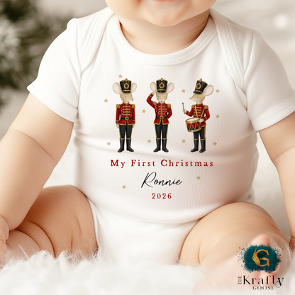 My First Christmas - Cute Nutcracker Mouse Design