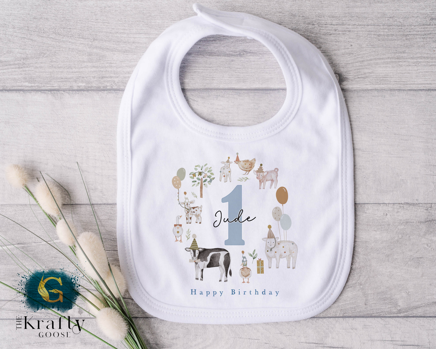 Farm Animals Birthday Outfit - T-Shirt, Sweatshirt, Baby Romper Vest Bib