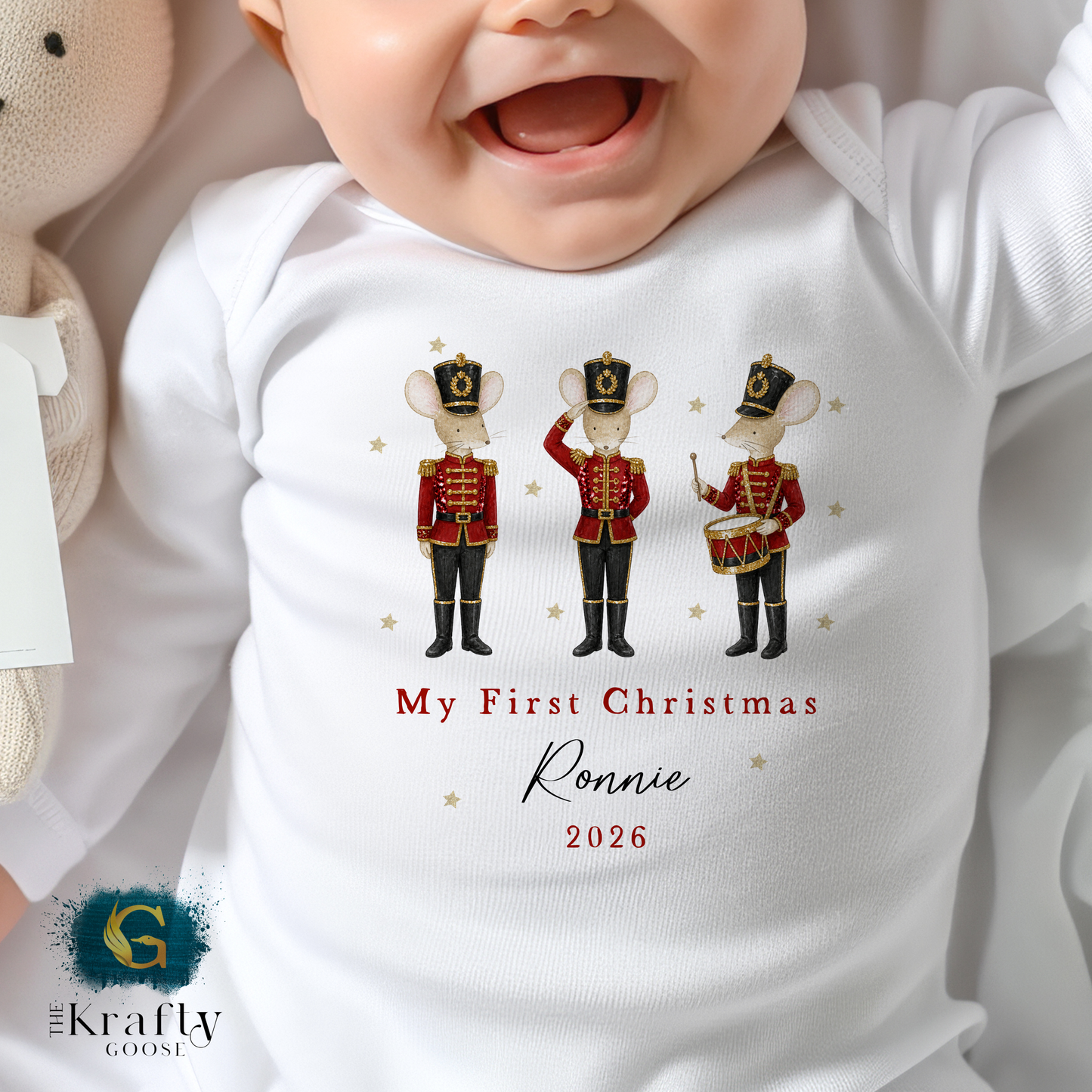 My First Christmas - Cute Nutcracker Mouse Design