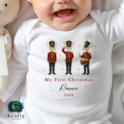 My First Christmas - Cute Nutcracker Mouse Design