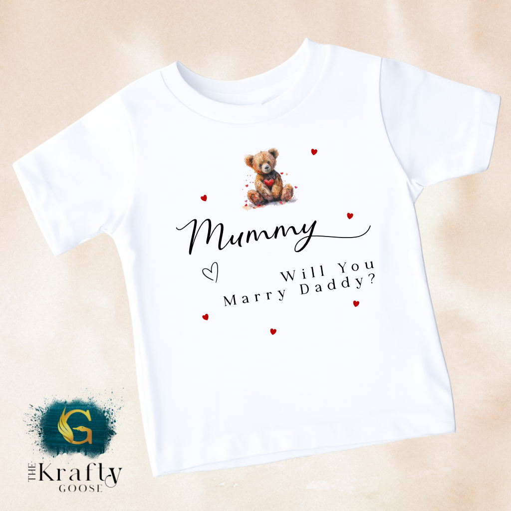 Mummy, Will You Marry Daddy? - Teddy Bear Design