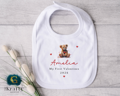 Vintage Bear - My First Valentines