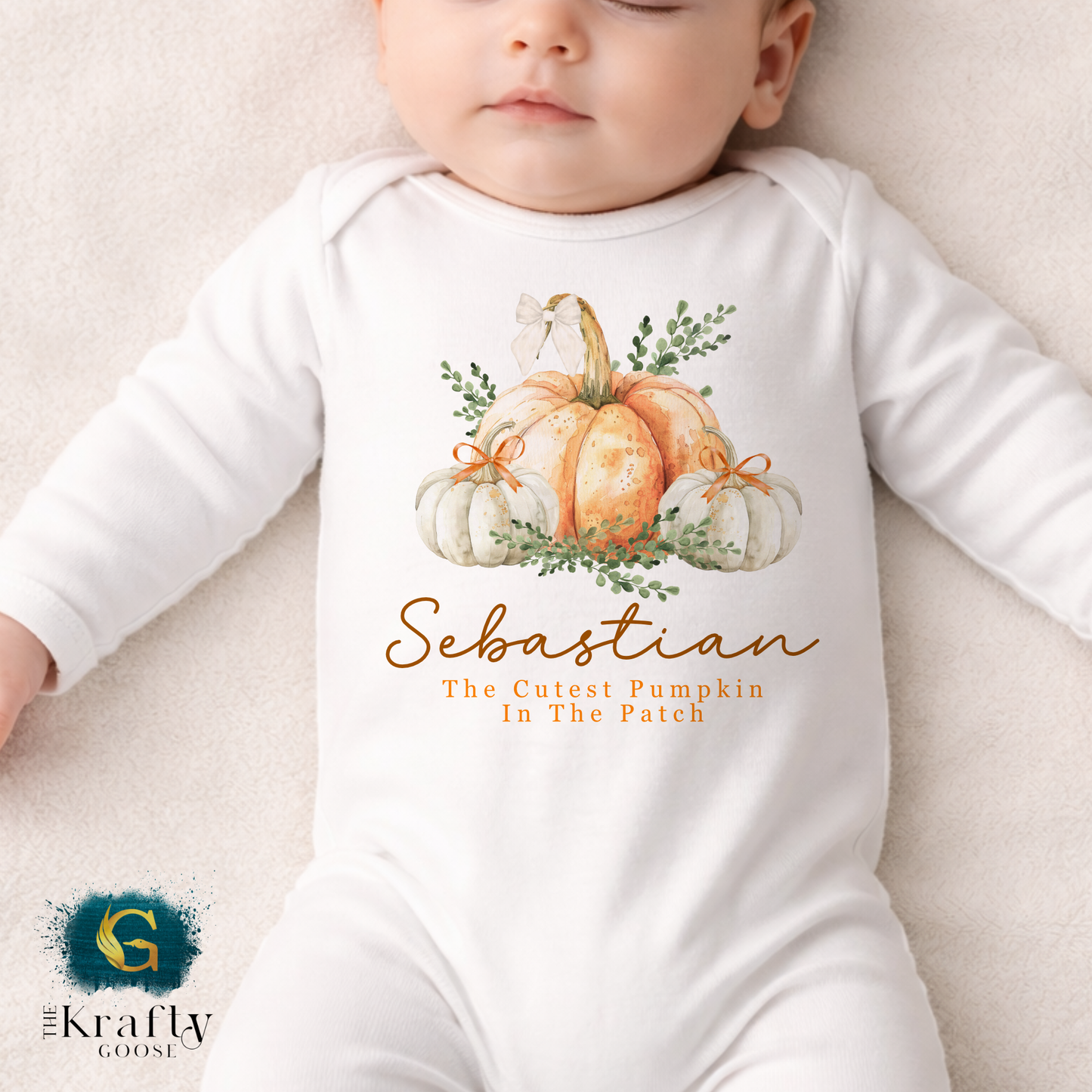 Pumpkin in the Patch - Orange Design