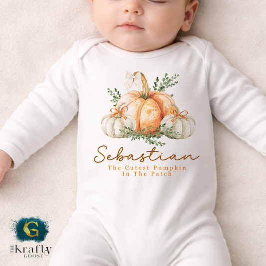 Pumpkin in the Patch - Orange Design