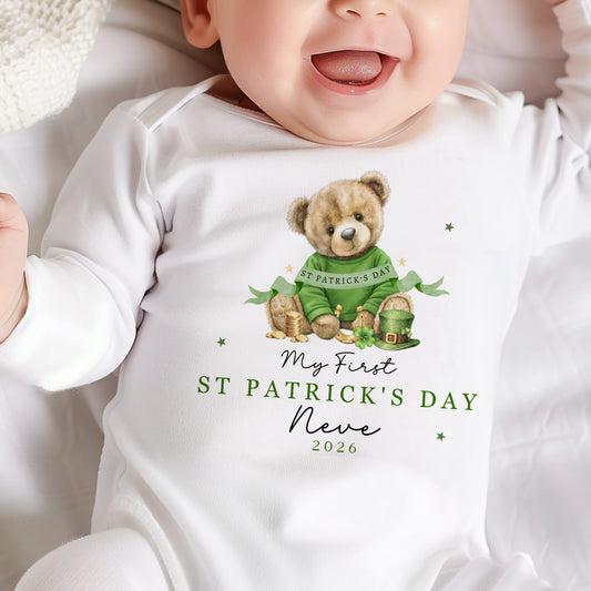 First St Patricks Day - Teddy Bear Design