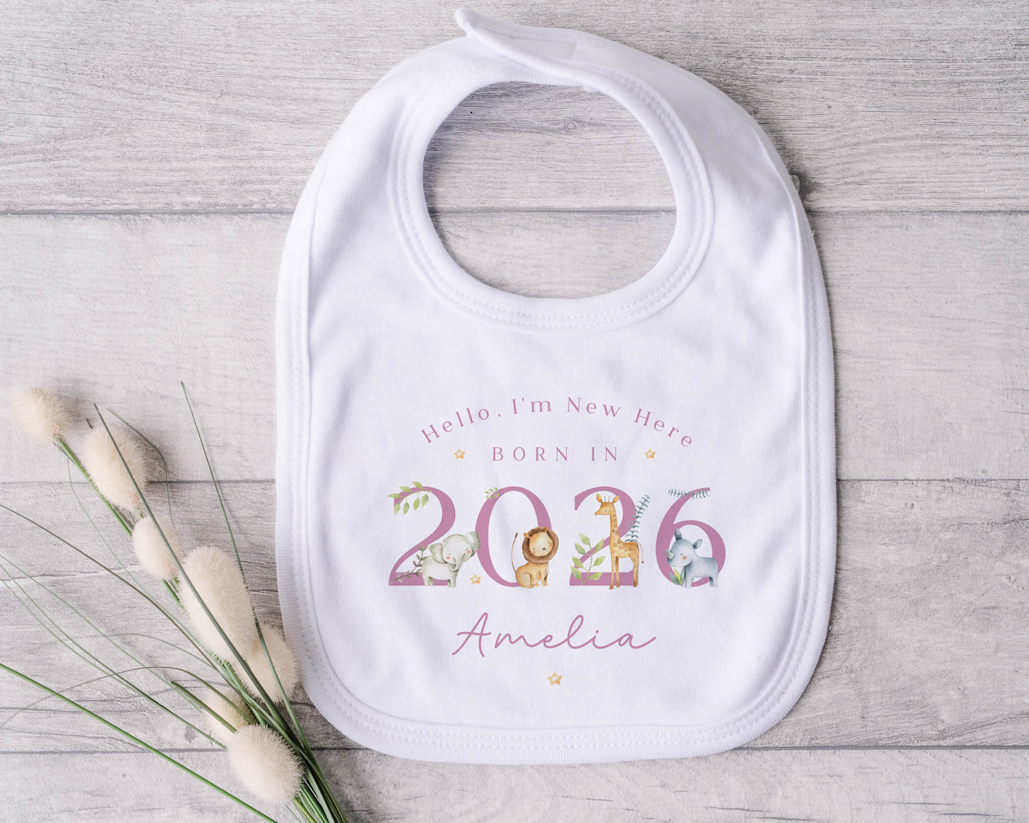 Born in 2026 - Safari Design - Four Colours to Choose