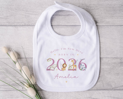 Born in 2026 - Safari Design - Four Colours to Choose