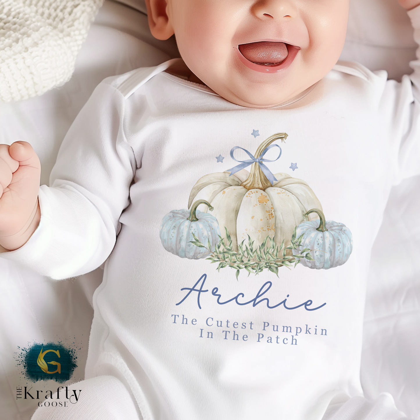 Pumpkin in the Patch - Blue Design