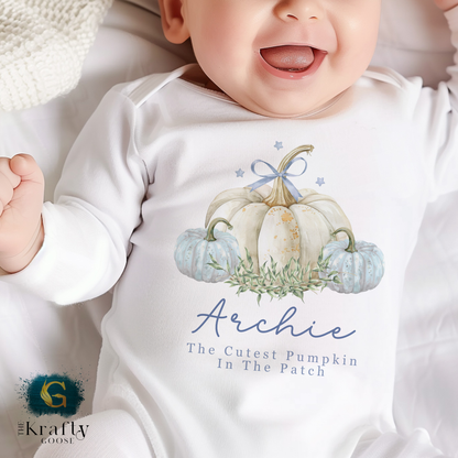 Pumpkin in the Patch - Blue Design