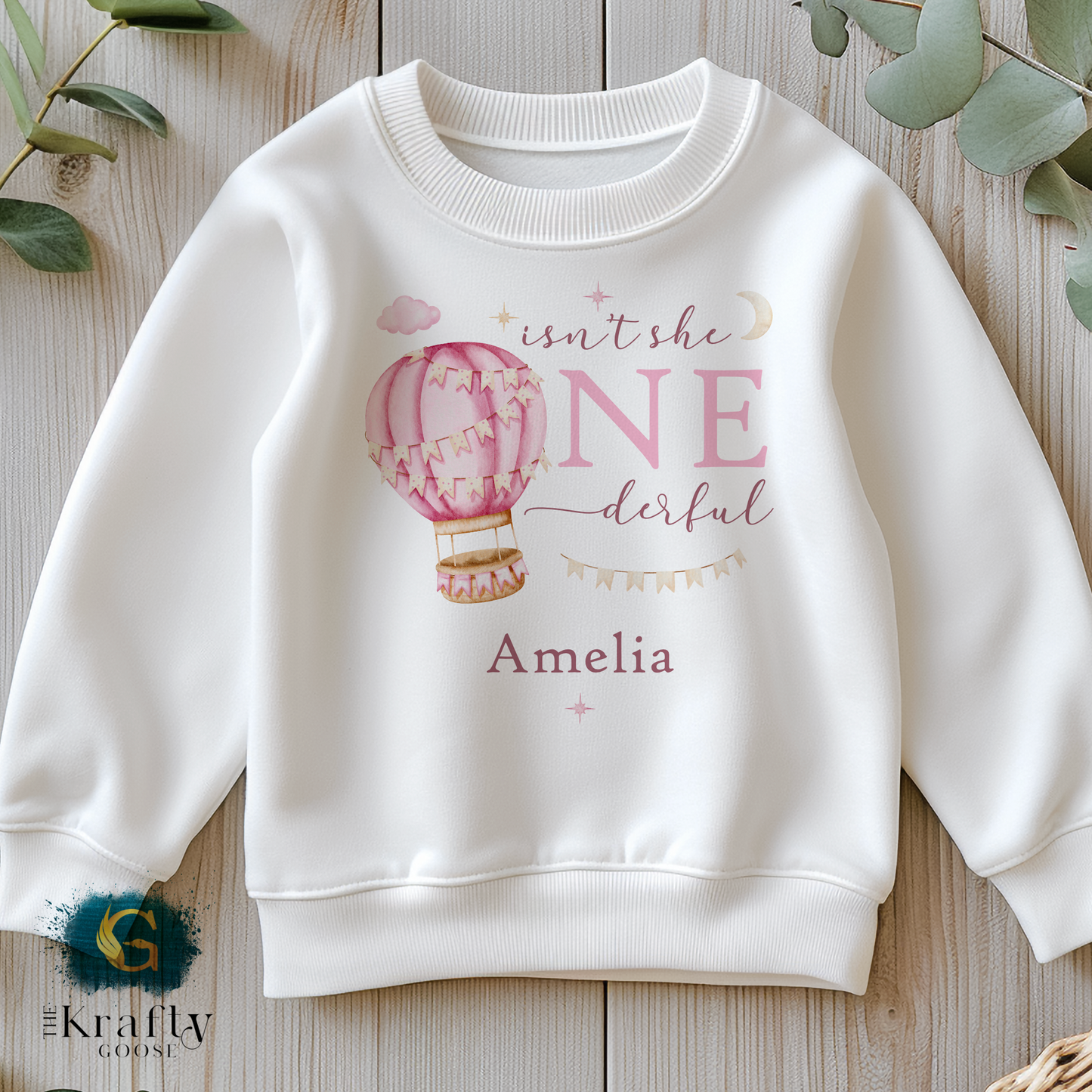 Isn't She ONE-derful Birthday Pink - T-Shirt, Baby Outfit or Sweatshirt