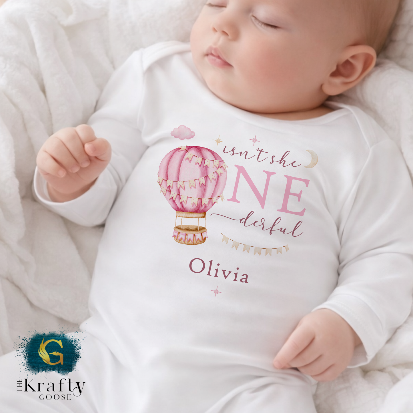 Isn't She ONE-derful Birthday Pink - T-Shirt, Baby Outfit or Sweatshirt