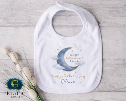 To The Moon and Back - Blue - T-Shirt - Vest - Sleepsuit Romper - Sweater
