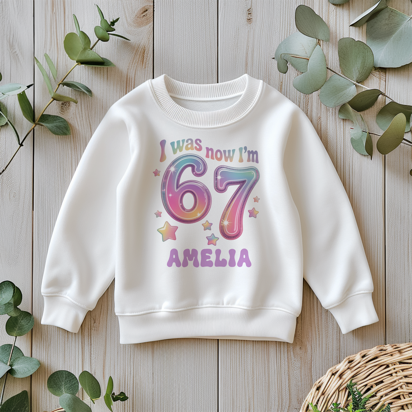 I Was 6 Now I'm 7 Birthday T-Shirt - Pastel Colours