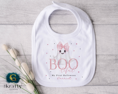 First Halloween - Boo-tiful Pink Ghost