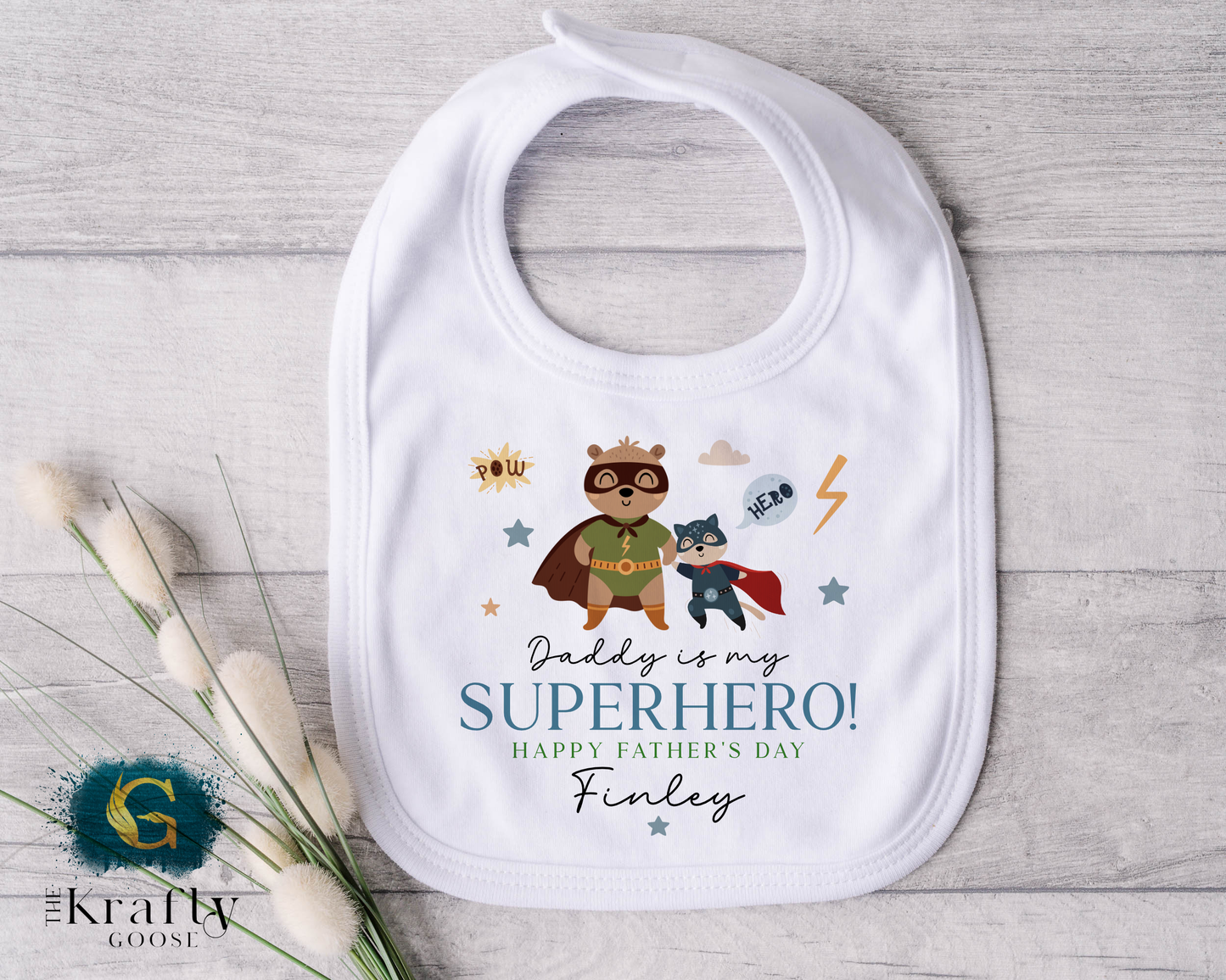 Daddy is my Superhero - T-Shirt - Vest - Sleepsuit Romper