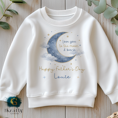 To The Moon and Back - Blue - T-Shirt - Vest - Sleepsuit Romper - Sweater
