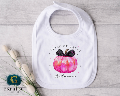 Pink Pumpkin Baby Outfit