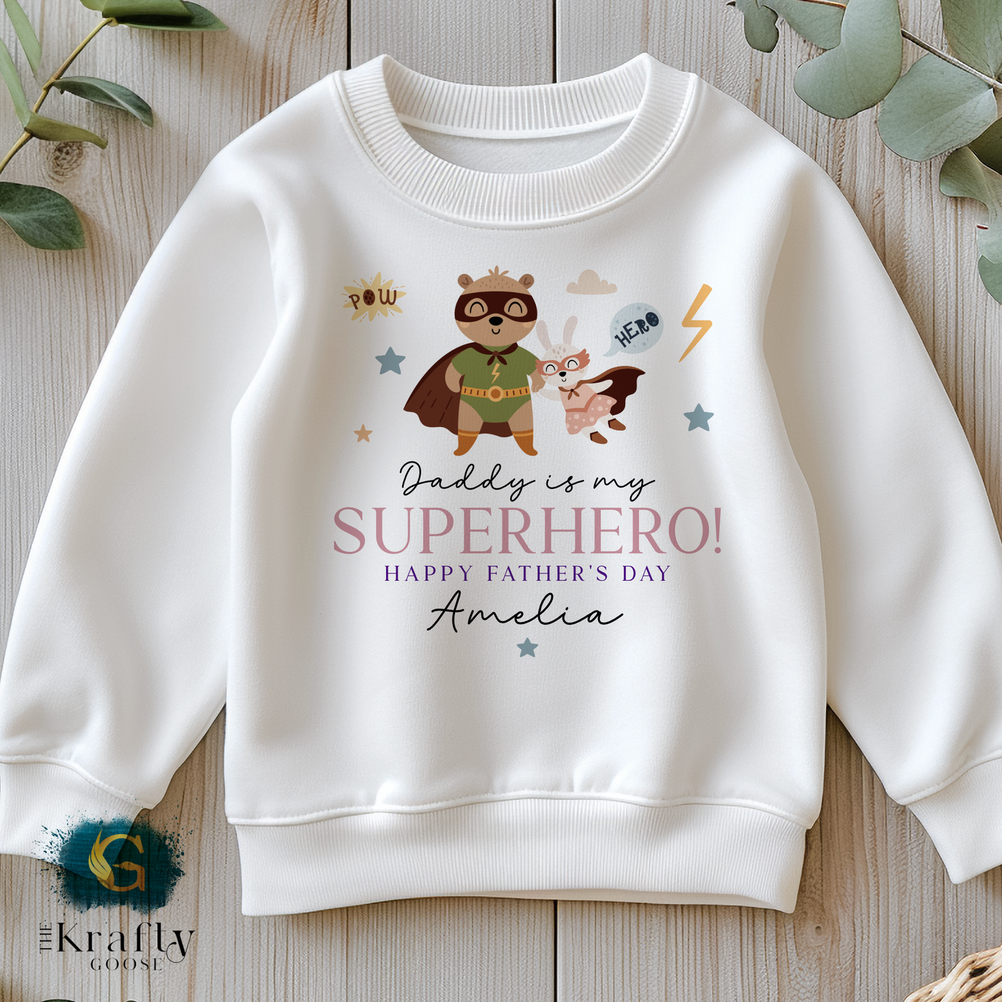 Daddy is my Superhero - T-Shirt - Vest - Sleepsuit Romper