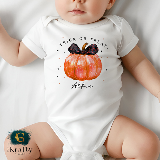 Orange Pumpkin Baby Outfit
