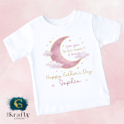 To The Moon and Back - Pink - T-Shirt - Vest - Sleepsuit Romper - Sweater