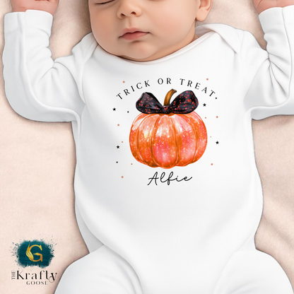 Orange Pumpkin Baby Outfit