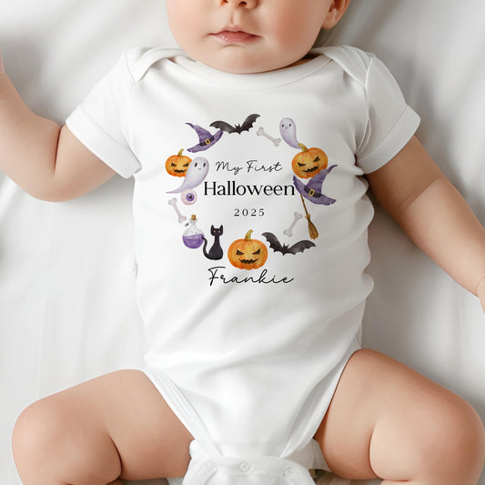 First Halloween - Cute Wreath Design