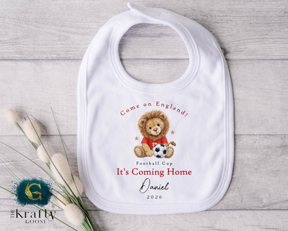 England Football Cup Lion Football T-Shirt - Sleepsuit Romper - Vest - Sweater