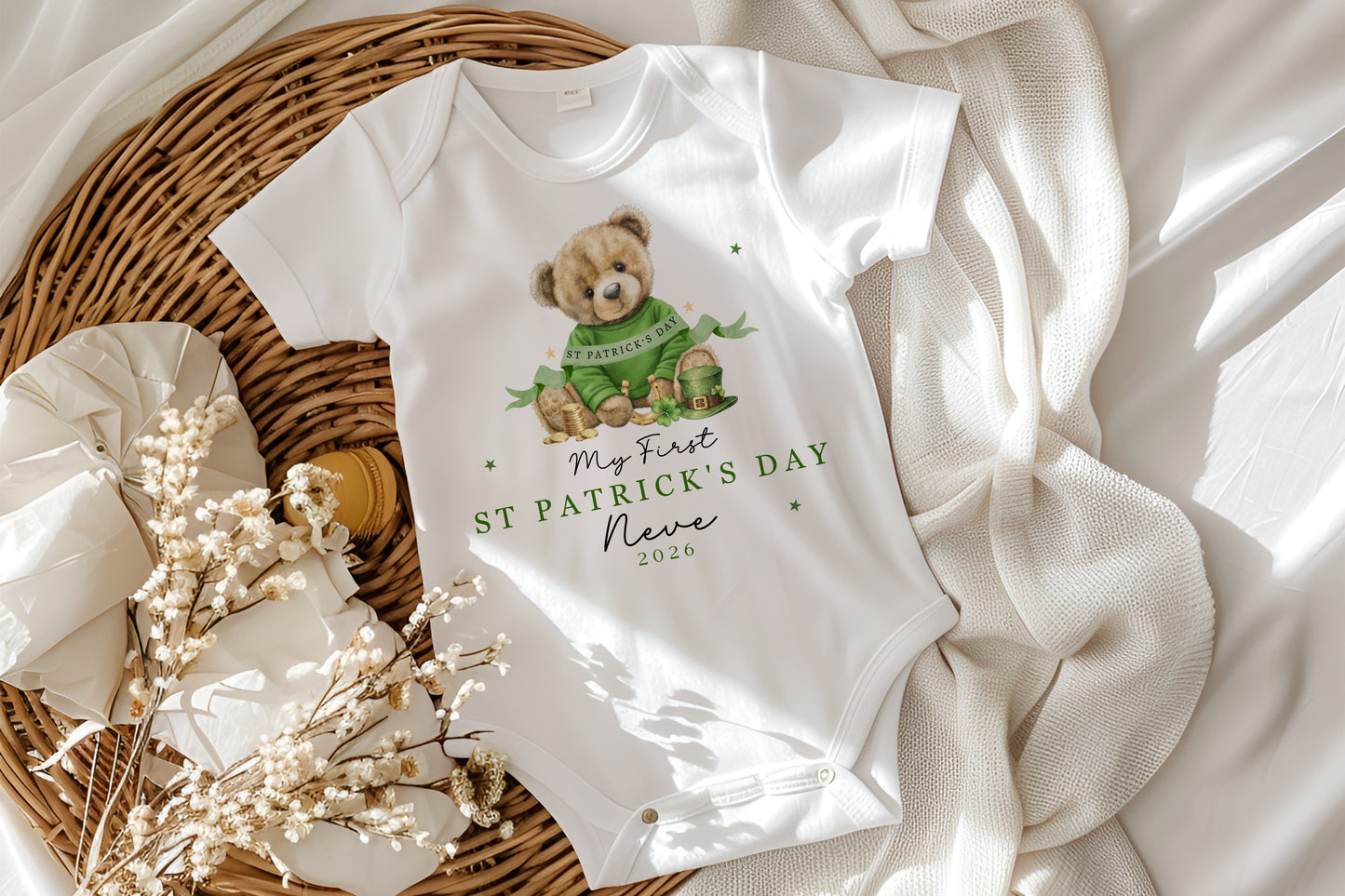 First St Patricks Day - Teddy Bear Design