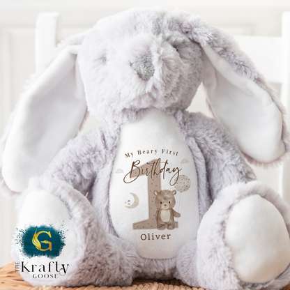 1st Birthday Bunny - Beary 1st Birthday Bear