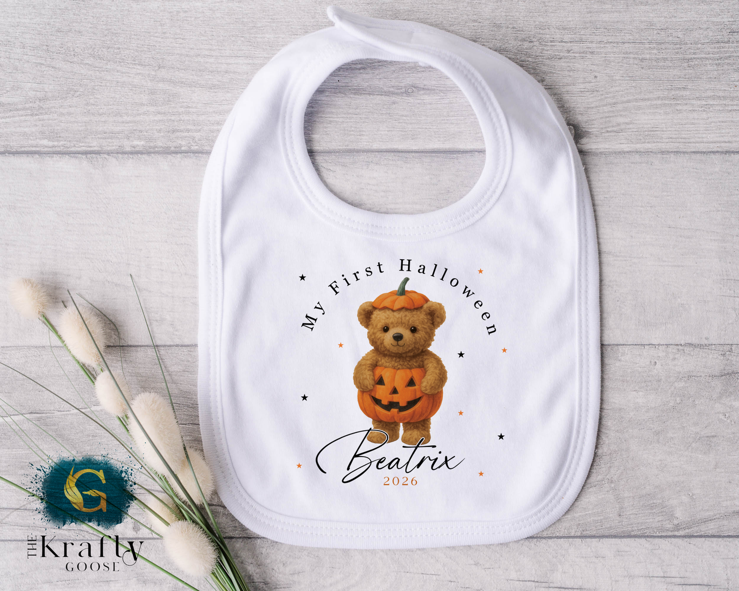 First Halloween - Pumpkin Bear Design