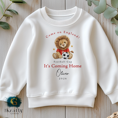 England Football Cup Lion Football T-Shirt - Sleepsuit Romper - Vest - Sweater