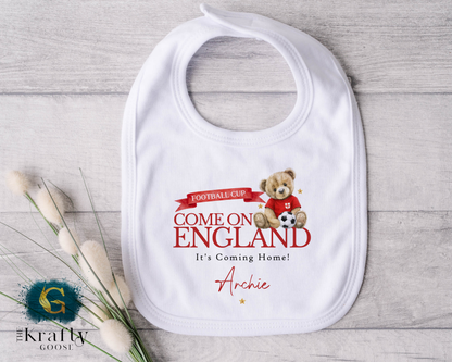 England Football Cup Bear T-Shirt - Football Sleepsuit Romper - Vest - Sweater
