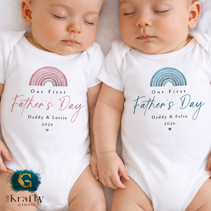 First Father's Day - Rainbow Design