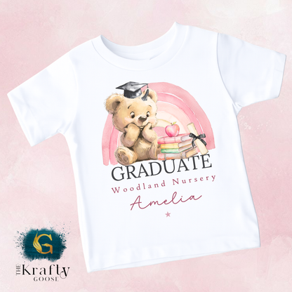 Nursery Graduation Teddy Rainbow - T-Shirt or Sweatshirt