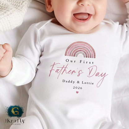 First Father's Day - Rainbow Design