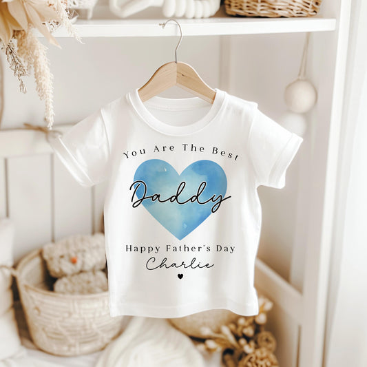 Father's Day T-Shirt or Sweatshirt - Blue Heart Design