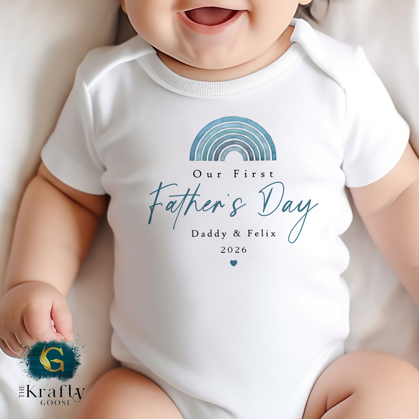 First Father's Day - Rainbow Design